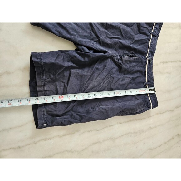 Hugo Boss Men's Dark Navy Blue Stretch Clyde Regular Fit Chino Short Size 36R - Picture 2 of 10